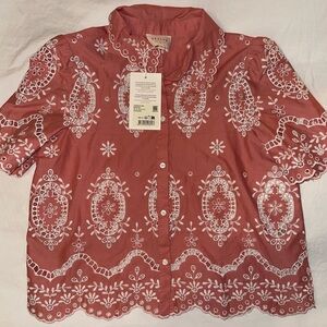 Sézane Elvira Blouse in Ecru